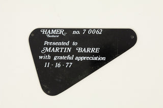 1977 Hamer DC Sunburst - ex Martin Barre