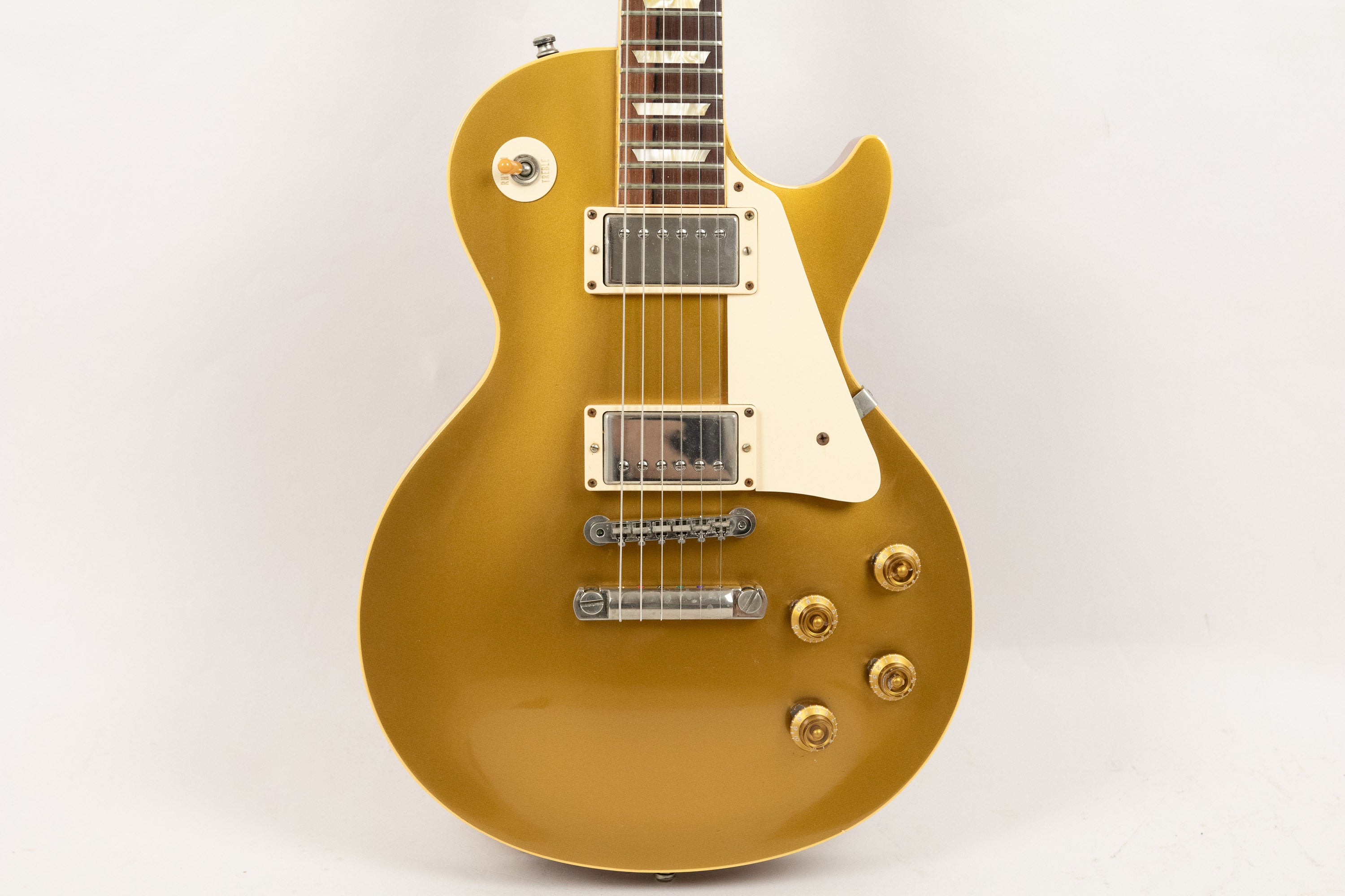 ギター Gibson Les Paul Gold Top 2004 2004 Gibson Les Paul Standard Gold Top (USA, Gold, OHSC)