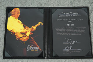 2016 Gibson Custom Mark Knopfler '58 Les Paul Standard, VOS