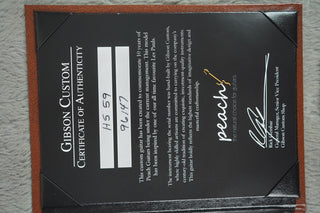 2016 Gibson True Historic '59 Les Paul Standard Reissue Peach Guitars 10th Anniversary PGV Refinish