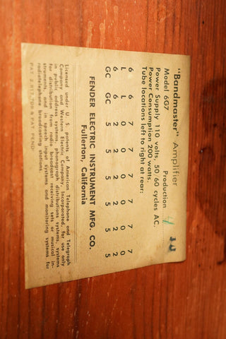 1960 Fender Bandmaster