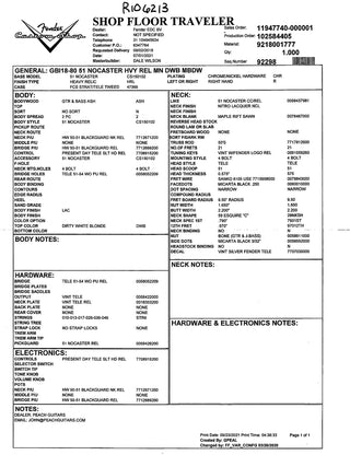 *ARCHIVED* 2021 Fender Custom Shop '51 Nocaster Dale Wilson Heavy Relic + OHSC